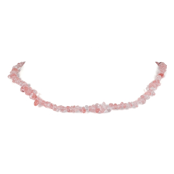 PandaHall Synthetic Cherry Quartz Glass Chip Beaded Necklace, Golden, 15.94~15.98 inch(40.5~40.6cm) Cherry Quartz Glass Chip
PandaHall Synthetic Cherry Quartz Glass Chip Beaded Necklace, Golden, 15.94~15.98 inch(40.5~40.6cm) Cherry Quartz Glass Chip