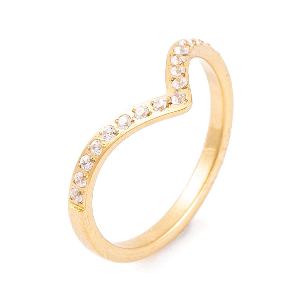 PandaHall 304 Stainless Steel Finger Ring for Women, with Cubic Zirconia, Golden, US Size 6~9(16.5~18.9mm) Stainless Steel+Cubic Zirconia...
PandaHall 304 Stainless Steel Finger Ring for Women, with Cubic Zirconia, Golden, US Size 6~9(16.5~18.9mm) Stainless Steel+Cubic Zirconia...