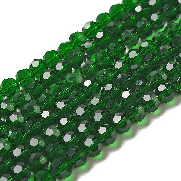 PandaHall Transparent Glass Beads, Faceted(32 Facets), Round, Dark Green, 8mm, Hole: 1mm, about 65~67pcs/strand, 49~50cm Glass Round
PandaHall Transparent Glass Beads, Faceted(32 Facets), Round, Dark Green, 8mm, Hole: 1mm, about 65~67pcs/strand, 49~50cm Glass Round