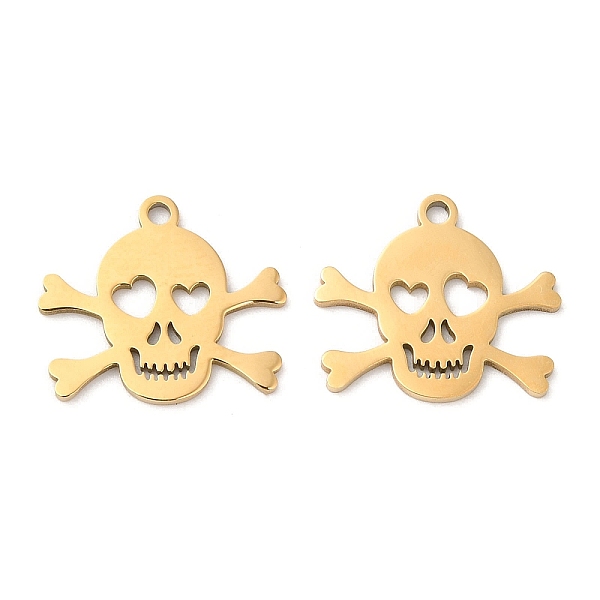 PandaHall Halloween Ion Plating(IP) 316L Surgical Stainless Steel Pendants, Laser Cut, Laser Cut, Skull Charm, Real 18K Gold Plated...
PandaHall Halloween Ion Plating(IP) 316L Surgical Stainless Steel Pendants, Laser Cut, Laser Cut, Skull Charm, Real 18K Gold Plated...