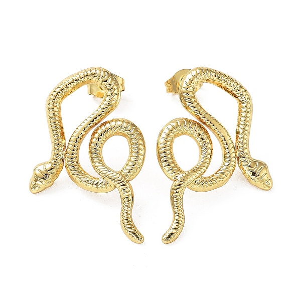 PandaHall 304 Stainless Steel Stud Earring, Garden Reptile Serpentine Snake Earring for Women, Real 18K Gold Plated, 30x20mm 304 Stainless...
PandaHall 304 Stainless Steel Stud Earring, Garden Reptile Serpentine Snake Earring for Women, Real 18K Gold Plated, 30x20mm 304 Stainless...