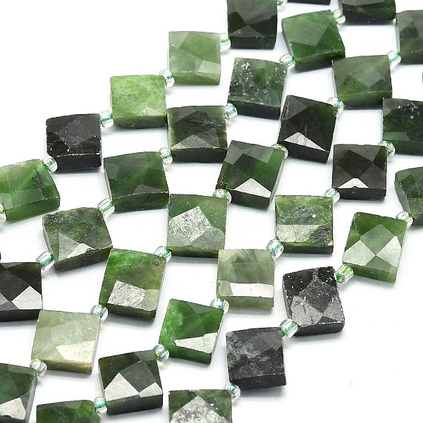 PandaHall Natural Jade Beads Strands, Faceted, Rhombus, with Seed Beads, 13~13.5x13.5x4mm, Hole: 1mm, about 27pcs/strand, 15.75~15.94 inch...
PandaHall Natural Jade Beads Strands, Faceted, Rhombus, with Seed Beads, 13~13.5x13.5x4mm, Hole: 1mm, about 27pcs/strand, 15.75~15.94 inch...