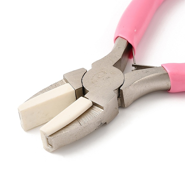 PandaHall Steel Jewelry Pliers, with Plastic Handle & Jaw Cover, Flat Nose Pliers, Ferronickel, Pink, 13.3x7.9x1.05cm Steel Pink
PandaHall Steel Jewelry Pliers, with Plastic Handle & Jaw Cover, Flat Nose Pliers, Ferronickel, Pink, 13.3x7.9x1.05cm Steel Pink
