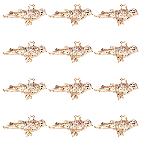 PandaHall SUNNYCLUE 12Pcs Brass Micro Pave Cubic Zirconia Pendants, Light Gold, Long-Lasting Plated, Cadmium Free & Lead Free, Bird, Clear...
PandaHall SUNNYCLUE 12Pcs Brass Micro Pave Cubic Zirconia Pendants, Light Gold, Long-Lasting Plated, Cadmium Free & Lead Free, Bird, Clear...