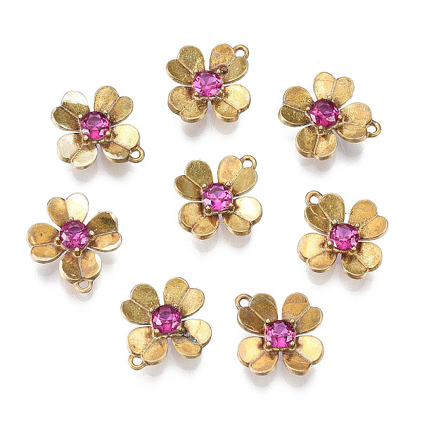 PandaHall Brass Cubic Zirconia Pendants, Flower, Nickel Free, Unplated, Camellia, 11x10x2.5mm, Hole: 0.8mm Brass+Cubic Zirconia Flower Pink
PandaHall Brass Cubic Zirconia Pendants, Flower, Nickel Free, Unplated, Camellia, 11x10x2.5mm, Hole: 0.8mm Brass+Cubic Zirconia Flower Pink