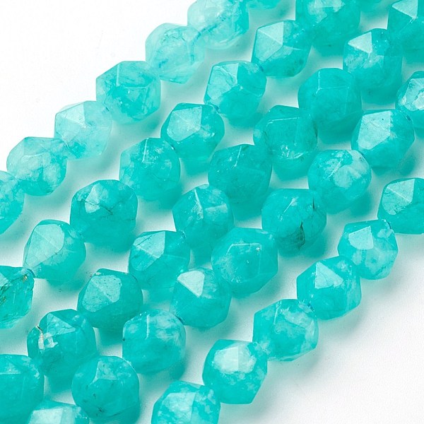 PandaHall Natural Jade Beads Strands, Star Cut Round Beads, Dyed, Faceted, Turquoise, 7~8mm, Hole: 1mm, about 47~48pcs/strand, 14.5 inch~15..., Green
PandaHall Natural Jade Beads Strands, Star Cut Round Beads, Dyed, Faceted, Turquoise, 7~8mm, Hole: 1mm, about 47~48pcs/strand, 14.5 inch~15..., Green