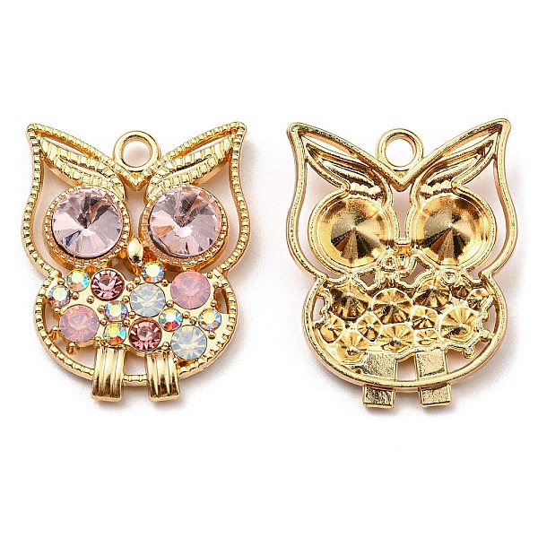 PandaHall Golden Plated Alloy Pendants, Owl Charms with Rhinestone, Cadmium Free & Nickel Free & Lead Free, Light Rose, 25x20x5mm, Hole..., Pink
PandaHall Golden Plated Alloy Pendants, Owl Charms with Rhinestone, Cadmium Free & Nickel Free & Lead Free, Light Rose, 25x20x5mm, Hole..., Pink
