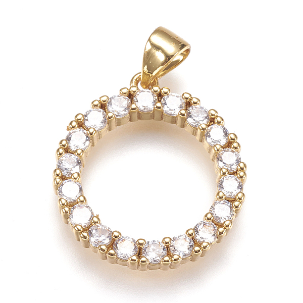PandaHall Brass Micro Pave Cubic Zirconia Pendants, Ring, Clear, Golden, 20x18x3mm, Hole: 3.5x4mm Brass+Cubic Zirconia Ring Clear
PandaHall Brass Micro Pave Cubic Zirconia Pendants, Ring, Clear, Golden, 20x18x3mm, Hole: 3.5x4mm Brass+Cubic Zirconia Ring Clear