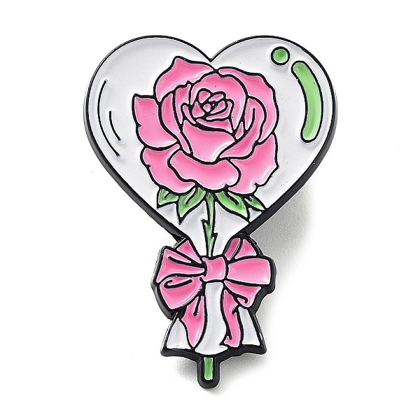 PandaHall Valentine's Day Black Zinc Alloy Brooches, Pink Enamel Pins for Women, June Rose, 30x21x1.5mm Alloy+Enamel June Rose Pink
PandaHall Valentine's Day Black Zinc Alloy Brooches, Pink Enamel Pins for Women, June Rose, 30x21x1.5mm Alloy+Enamel June Rose Pink