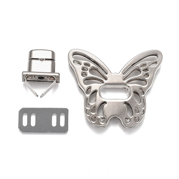 PandaHall Alloy Bag Twist Lock Clasps, Handbags Turn Lock, Bag Replacement Accessories, Butterfly, Platinum, 41x49x6mm, Hole: 15.5x6.5mm...
PandaHall Alloy Bag Twist Lock Clasps, Handbags Turn Lock, Bag Replacement Accessories, Butterfly, Platinum, 41x49x6mm, Hole: 15.5x6.5mm...