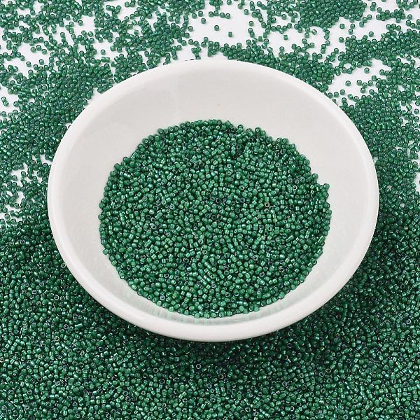 PandaHall MIYUKI Delica Beads, Cylinder, Japanese Seed Beads, 11/0, (DB1788) White Lined Emerald AB, 1.3x1.6mm, Hole: 0.8mm, about..., Green
PandaHall MIYUKI Delica Beads, Cylinder, Japanese Seed Beads, 11/0, (DB1788) White Lined Emerald AB, 1.3x1.6mm, Hole: 0.8mm, about..., Green