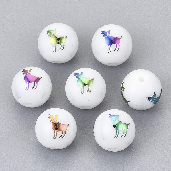 PandaHall Electroplate Glass Beads, Round with Constellations Pattern, Multi-color Plated, Aries, 10mm, Hole: 1.2mm Glass Aries
PandaHall Electroplate Glass Beads, Round with Constellations Pattern, Multi-color Plated, Aries, 10mm, Hole: 1.2mm Glass Aries