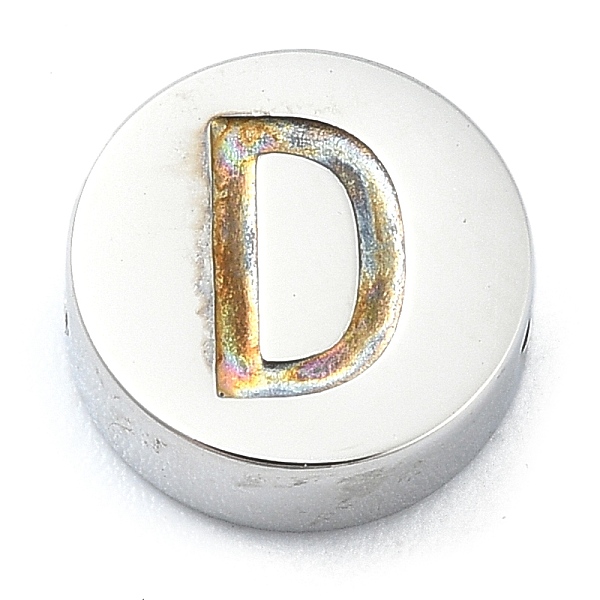 PandaHall 304 Stainless Steel Beads, Flat Round with Letter, Stainless Steel Color, Letter D, 8x3mm, Hole: 1.6mm 304 Stainless Steel Letter...
PandaHall 304 Stainless Steel Beads, Flat Round with Letter, Stainless Steel Color, Letter D, 8x3mm, Hole: 1.6mm 304 Stainless Steel Letter...