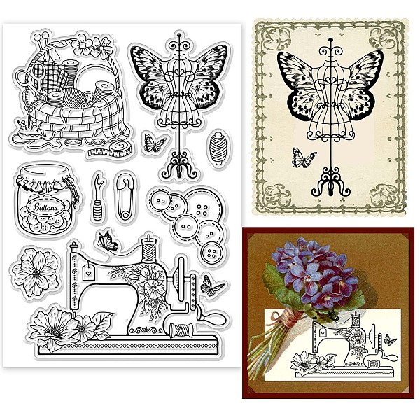 PandaHall GLOBLELAND Butterfly Background Clear Stamps Floral Sewing Decorative Clear Stamps Silicone Stamps for Card Making and Photo Album...
PandaHall GLOBLELAND Butterfly Background Clear Stamps Floral Sewing Decorative Clear Stamps Silicone Stamps for Card Making and Photo Album...