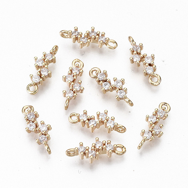 PandaHall Brass Micro Pave Cubic Zirconia Links Connectors, Light Gold, Long-Lasting Plated, Cadmium Free & Lead Free, Clear, 13x5x2mm, Hole...
PandaHall Brass Micro Pave Cubic Zirconia Links Connectors, Light Gold, Long-Lasting Plated, Cadmium Free & Lead Free, Clear, 13x5x2mm, Hole...