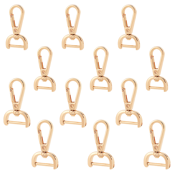 PandaHall WADORN 12Pcs 2 Styles Alloy Swivel Lobster Claw Clasps, with Iron Screws Swivel Snap Hook, for Bag Making, Light Gold...
PandaHall WADORN 12Pcs 2 Styles Alloy Swivel Lobster Claw Clasps, with Iron Screws Swivel Snap Hook, for Bag Making, Light Gold...