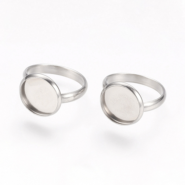 PandaHall Adjustable 304 Stainless Steel Finger Rings Components, Pad Ring Base Findings, Flat Round, Stainless Steel Color, Tray: 12mm...
PandaHall Adjustable 304 Stainless Steel Finger Rings Components, Pad Ring Base Findings, Flat Round, Stainless Steel Color, Tray: 12mm...