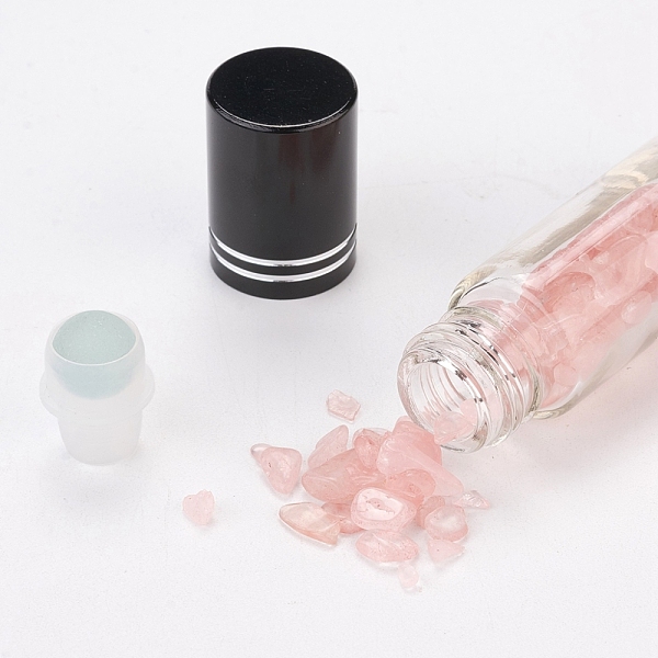 PandaHall Glass Roller Ball Bottles, Essential Oil Refillable Bottle, with Rose Quartz Chip Beads, for Personal Care, 85x20mm, Beads...
PandaHall Glass Roller Ball Bottles, Essential Oil Refillable Bottle, with Rose Quartz Chip Beads, for Personal Care, 85x20mm, Beads...