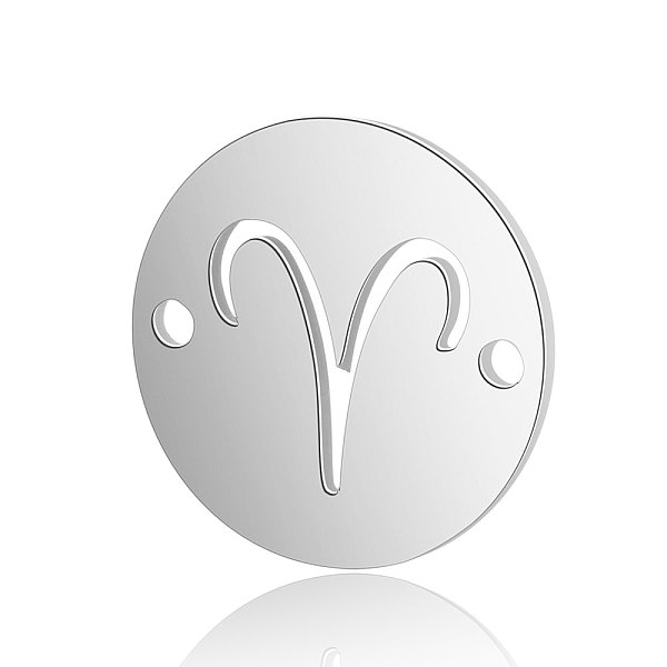 PandaHall Titanium Steel Links connectors, Flat Round with Constellation, Stainless Steel Color, Aries, 12x0.8mm, Hole: 0.8mm Titanium Steel...
PandaHall Titanium Steel Links connectors, Flat Round with Constellation, Stainless Steel Color, Aries, 12x0.8mm, Hole: 0.8mm Titanium Steel...