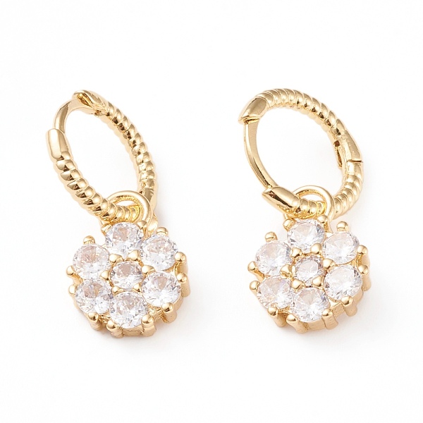 PandaHall Brass Micro Pave Clear Cubic Zirconia Huggie Hoop Earrings, Long-Lasting Plated, Flower, Golden, 25mm, Pin: 1mm Brass Flower Clear
PandaHall Brass Micro Pave Clear Cubic Zirconia Huggie Hoop Earrings, Long-Lasting Plated, Flower, Golden, 25mm, Pin: 1mm Brass Flower Clear
