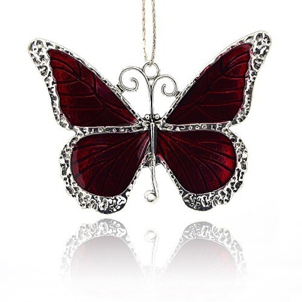PandaHall Alloy Enamel Big Pendants, Butterfly, Antique Silver, Dark Red, 64x86x3mm, Hole: 3.5mm and 2.5mm Alloy+Enamel Butterfly
PandaHall Alloy Enamel Big Pendants, Butterfly, Antique Silver, Dark Red, 64x86x3mm, Hole: 3.5mm and 2.5mm Alloy+Enamel Butterfly