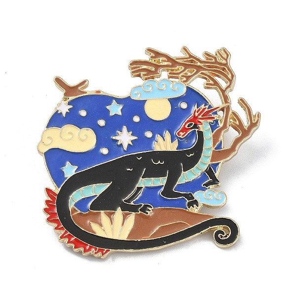 PandaHall Alloy Brooches, Enamel Pins, Dragon, Black, 50.5x52.5x8.7mm Alloy+Enamel Dragon Black
PandaHall Alloy Brooches, Enamel Pins, Dragon, Black, 50.5x52.5x8.7mm Alloy+Enamel Dragon Black