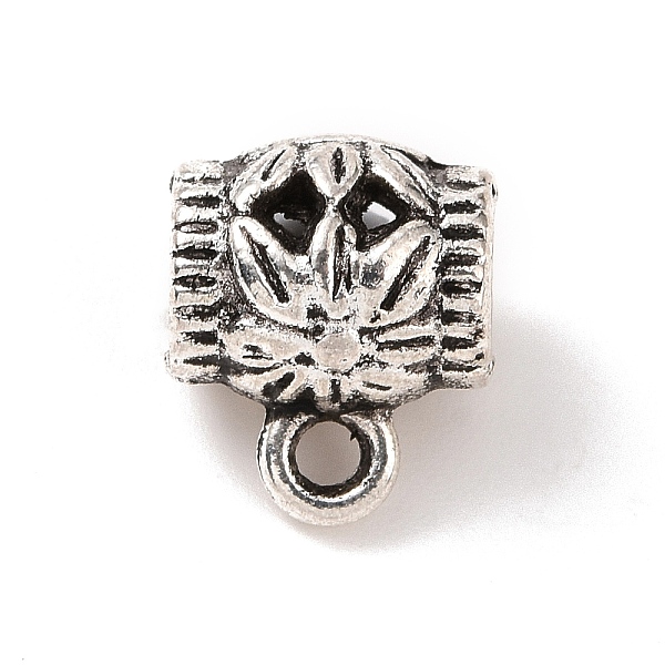 PandaHall Tibetan Style Alloy Tube Bails, Loop Bails, Hanger Links, Column with Flower, Antique Silver, 10x8.5x7mm, Hole: 1.5mm, Inner...
PandaHall Tibetan Style Alloy Tube Bails, Loop Bails, Hanger Links, Column with Flower, Antique Silver, 10x8.5x7mm, Hole: 1.5mm, Inner...