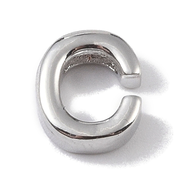 PandaHall Brass Pendants, Letter Charms, Platinum, Letter C, 8.5x7x3mm, Hole: 1.5mm Brass Letter C
PandaHall Brass Pendants, Letter Charms, Platinum, Letter C, 8.5x7x3mm, Hole: 1.5mm Brass Letter C