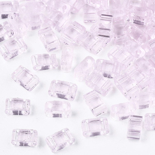 PandaHall 2-Hole Transparent Glass Seed Beads, Rectangle, Pink, 4.5~5.5x2~2.5x2mm, Hole: 0.5~0.8mm Glass Rectangle Pink
PandaHall 2-Hole Transparent Glass Seed Beads, Rectangle, Pink, 4.5~5.5x2~2.5x2mm, Hole: 0.5~0.8mm Glass Rectangle Pink