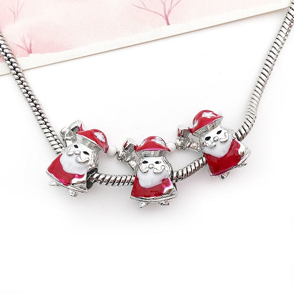 PandaHall Christmas Theme Alloy Enamel European Beads, Large Hole Bead, Antique Silver, Santa Claus, 16.5x14.5x12mm, Hole: 4.7mm...
PandaHall Christmas Theme Alloy Enamel European Beads, Large Hole Bead, Antique Silver, Santa Claus, 16.5x14.5x12mm, Hole: 4.7mm...