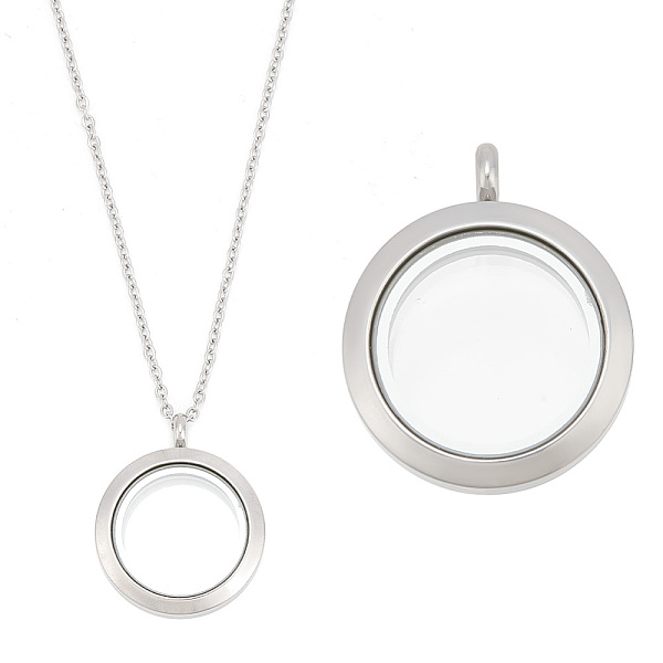 PandaHall DELORIGIN DIY Blank Floating Charm Necklace Making Kit, Including 304 Stainless Steel Flat Round Locket Pendants & Cable Chains...
PandaHall DELORIGIN DIY Blank Floating Charm Necklace Making Kit, Including 304 Stainless Steel Flat Round Locket Pendants & Cable Chains...