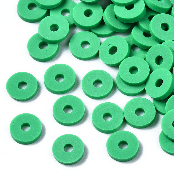 PandaHall Handmade Polymer Clay Beads, Disc/Flat Round, Heishi Beads, Spring Green, 6x1mm, Hole: 2mm, about 23500pcs/1000g Polymer Clay Disc
PandaHall Handmade Polymer Clay Beads, Disc/Flat Round, Heishi Beads, Spring Green, 6x1mm, Hole: 2mm, about 23500pcs/1000g Polymer Clay Disc