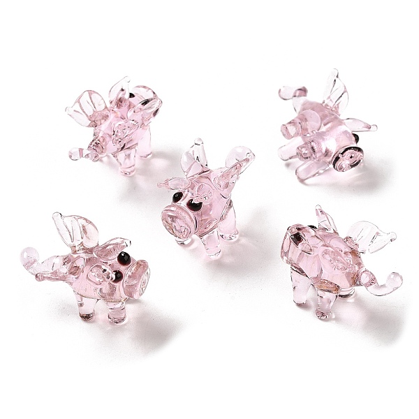 PandaHall HHandmade Lampwork Home Decorations, 3D Pig Ornaments for Gift, Misty Rose, 27~28x15~16x19~20mm Lampwork Pig
PandaHall HHandmade Lampwork Home Decorations, 3D Pig Ornaments for Gift, Misty Rose, 27~28x15~16x19~20mm Lampwork Pig