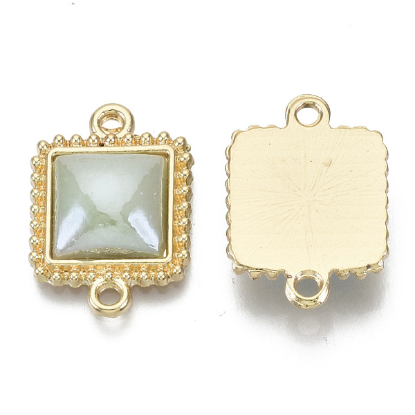 PandaHall Porcelain Links Connectors, with Light Gold Plated Brass Setting, Square, Aquamarine, 21x15x5mm, Hole: 1.8mm Porcelain Square..., Green
PandaHall Porcelain Links Connectors, with Light Gold Plated Brass Setting, Square, Aquamarine, 21x15x5mm, Hole: 1.8mm Porcelain Square..., Green