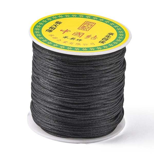 PandaHall Nylon Thread, Rattail Satin Cord, Black, 1.0mm, about 76.55 yards(70m)/roll Nylon Black
PandaHall Nylon Thread, Rattail Satin Cord, Black, 1.0mm, about 76.55 yards(70m)/roll Nylon Black