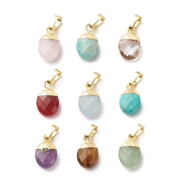 PandaHall Natural & Synthetic Gemstone Charms, with Light Gold Tone Brass Findings, Faceted, Cadmium Free & Lead Free, Oval, 14x8x5mm, Hole...
PandaHall Natural & Synthetic Gemstone Charms, with Light Gold Tone Brass Findings, Faceted, Cadmium Free & Lead Free, Oval, 14x8x5mm, Hole...
