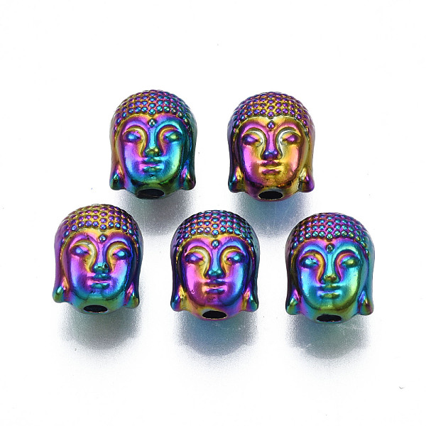 PandaHall Rack Plating Rainbow Color Alloy Beads, Cadmium Free & Nickel Free & Lead Free, Buddha Head, Buddhist Theme, 10x8.5x8mm, Hole: 2mm...
PandaHall Rack Plating Rainbow Color Alloy Beads, Cadmium Free & Nickel Free & Lead Free, Buddha Head, Buddhist Theme, 10x8.5x8mm, Hole: 2mm...