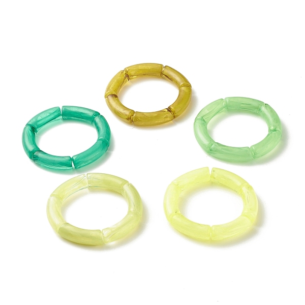 PandaHall Acrylic Tube Beaded Stretch Bracelets Set, Mixed Color, Inner Diameter: 2-1/8 inch(5.3cm), 5pcs/set Acrylic Multicolor
PandaHall Acrylic Tube Beaded Stretch Bracelets Set, Mixed Color, Inner Diameter: 2-1/8 inch(5.3cm), 5pcs/set Acrylic Multicolor