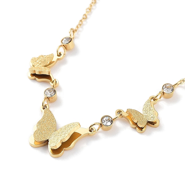 PandaHall Butterfly Rhinestone Pendant Necklaces, with Ion Plating(IP) 304 Stainless Steel Cable Chains, Golden, 16.54 inch(42cm) Rhinestone...
PandaHall Butterfly Rhinestone Pendant Necklaces, with Ion Plating(IP) 304 Stainless Steel Cable Chains, Golden, 16.54 inch(42cm) Rhinestone...