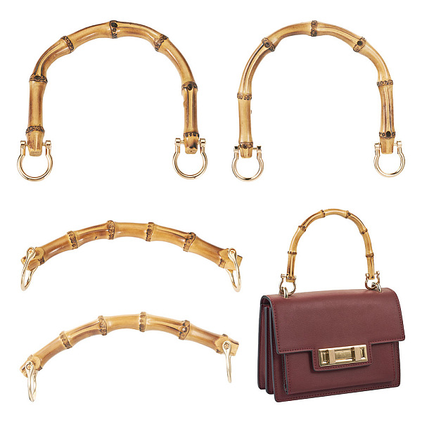 PandaHall Beadthoven 2 Style Bamboo Bag Handles, with Alloy Clasps, Goldenrod, 45~112x150~165x14~15mm, Hole: 3.5mm Bamboo Gold
PandaHall Beadthoven 2 Style Bamboo Bag Handles, with Alloy Clasps, Goldenrod, 45~112x150~165x14~15mm, Hole: 3.5mm Bamboo Gold