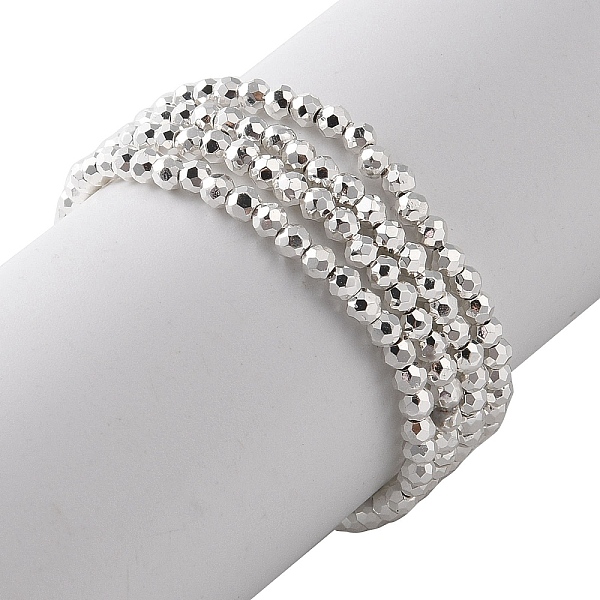 PandaHall Electroplate Beads Strands, Faceted, Round, Silver Plated, 2x2mm, Hole: 0.5mm, about 186~209pcs/strand, 13.78~16.14''(35~41cm)...
PandaHall Electroplate Beads Strands, Faceted, Round, Silver Plated, 2x2mm, Hole: 0.5mm, about 186~209pcs/strand, 13.78~16.14''(35~41cm)...