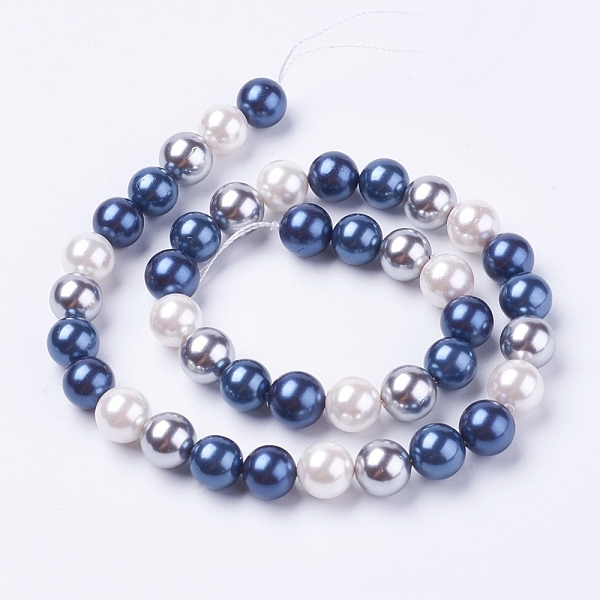 PandaHall Shell Pearl Beads Strands, Round, Colorful, 10mm, Hole: 1mm, about 38pcs/strand, 15.7 inch Shell Pearl Round
PandaHall Shell Pearl Beads Strands, Round, Colorful, 10mm, Hole: 1mm, about 38pcs/strand, 15.7 inch Shell Pearl Round