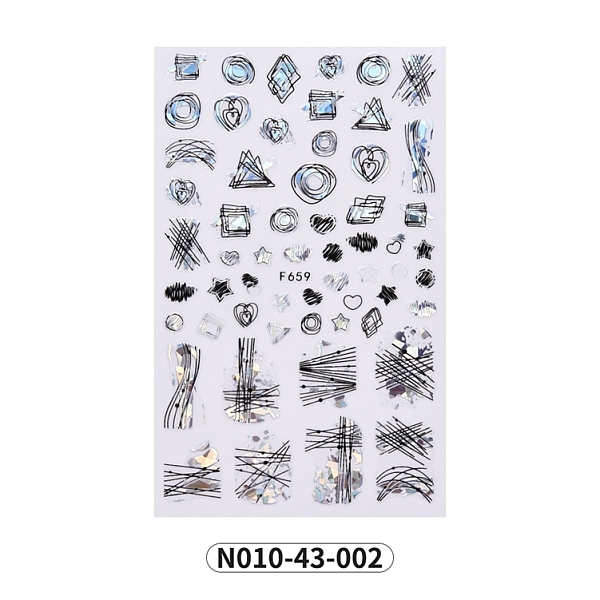 PandaHall Nail Art Stickers, Self-Adhesive, for Nail Tips Decorations, Mixed Patterns, Black, 122x76mm Plastic Black
PandaHall Nail Art Stickers, Self-Adhesive, for Nail Tips Decorations, Mixed Patterns, Black, 122x76mm Plastic Black