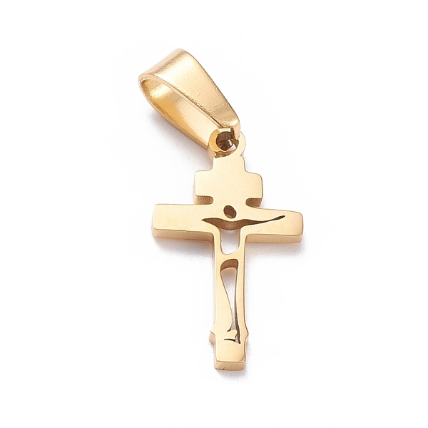PandaHall Ion Plating(IP) 304 Stainless Steel Pendants, Laser Cut, Cross, Golden, 21x12x1.5mm, Hole: 3.5x7mm 304 Stainless Steel Cross
PandaHall Ion Plating(IP) 304 Stainless Steel Pendants, Laser Cut, Cross, Golden, 21x12x1.5mm, Hole: 3.5x7mm 304 Stainless Steel Cross