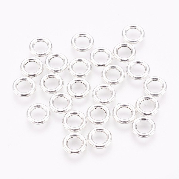 PandaHall Tibetan Style Alloy Beads, Cadmium Free & Lead Free, Rondelle, Antique Silver, 8x1.5mm, Hole: 5mm Alloy Rondelle
PandaHall Tibetan Style Alloy Beads, Cadmium Free & Lead Free, Rondelle, Antique Silver, 8x1.5mm, Hole: 5mm Alloy Rondelle