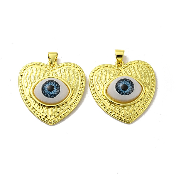 PandaHall Real 18K Gold Plated Brass Pendants, Acrylic Evil Eye Charms, Heart, 25.5x25x7mm, Hole: 4.5x4mm Brass+Acrylic Heart
PandaHall Real 18K Gold Plated Brass Pendants, Acrylic Evil Eye Charms, Heart, 25.5x25x7mm, Hole: 4.5x4mm Brass+Acrylic Heart
