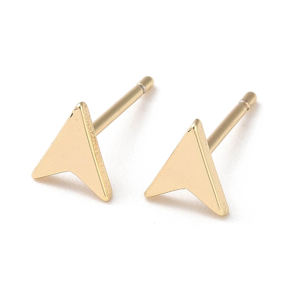PandaHall Brass Stud Earrings, Arrow, Real 18K Gold Plated, 6x5mm, Pin: 0.7mm Brass Arrow
PandaHall Brass Stud Earrings, Arrow, Real 18K Gold Plated, 6x5mm, Pin: 0.7mm Brass Arrow