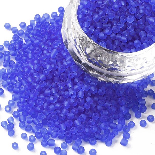 PandaHall (Repacking Service Available) Glass Seed Beads, Frosted Colors, Round, Cornflower Blue, 12/0, 2mm, about 12g/bag Glass
PandaHall (Repacking Service Available) Glass Seed Beads, Frosted Colors, Round, Cornflower Blue, 12/0, 2mm, about 12g/bag Glass