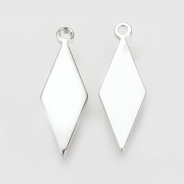 PandaHall Brass Pendants, Nickel Free, Real Platinum Plated, Rhombus, 16x5x1mm, Hole: 1mm Brass Rhombus
PandaHall Brass Pendants, Nickel Free, Real Platinum Plated, Rhombus, 16x5x1mm, Hole: 1mm Brass Rhombus