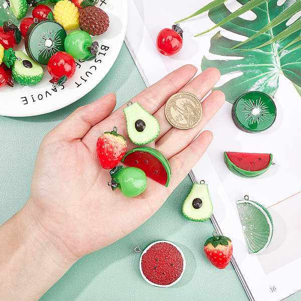 PandaHall DIY 24Pairs Fruits Themed Resin Earring Making Kits, Including 12 Styles Pendants, Brass Earring Hooks & Jump Rings, Mixed Color..., Multicolor
PandaHall DIY 24Pairs Fruits Themed Resin Earring Making Kits, Including 12 Styles Pendants, Brass Earring Hooks & Jump Rings, Mixed Color..., Multicolor